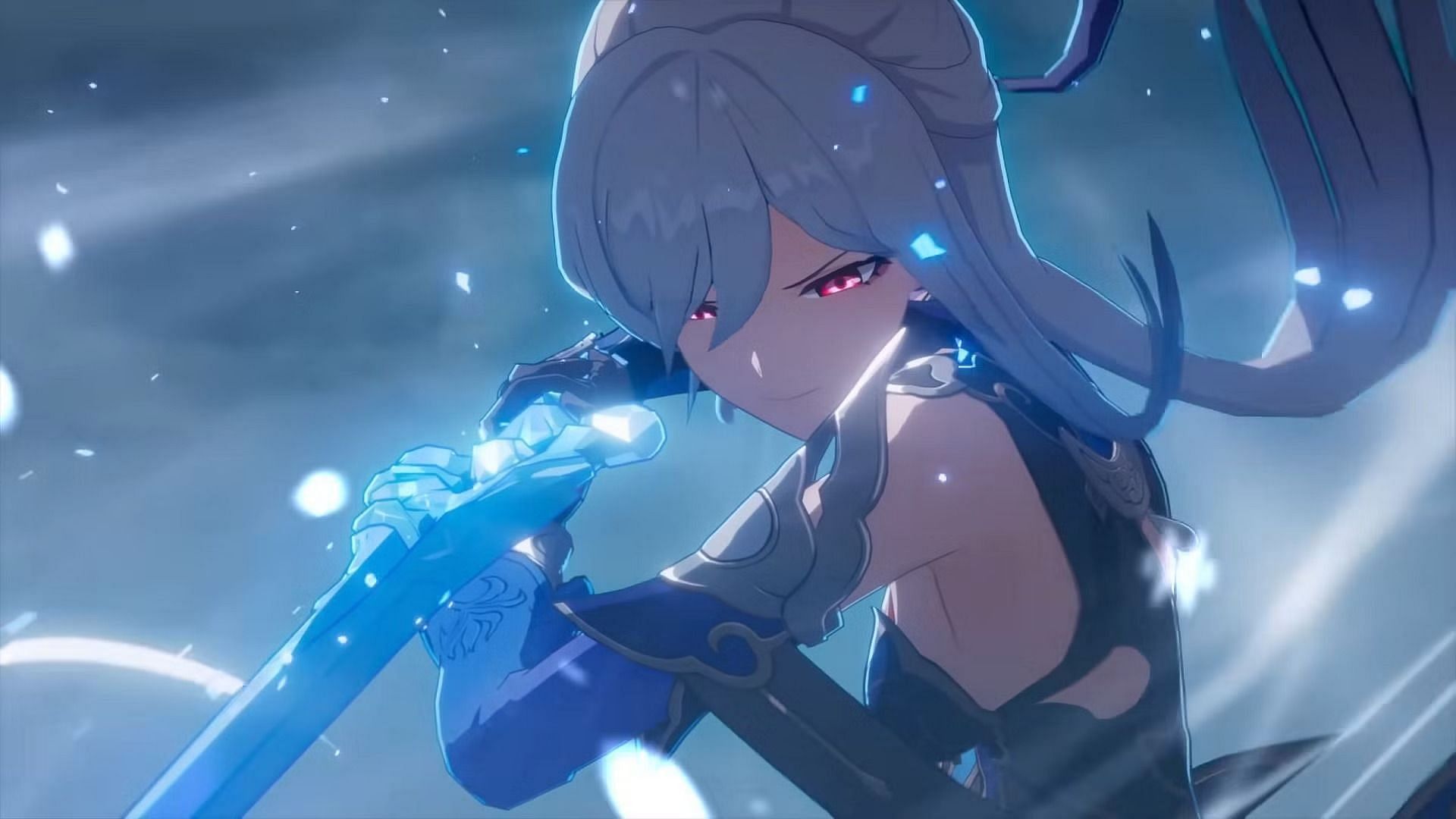 Jingliu, a 5-star Ice element character who follows the Path of Destruction (Image via HoYoverse)